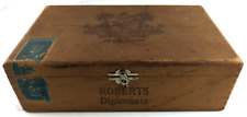 Rare: Roberts Diplomats Tampa Specials Primera Calidad Wooden Cigar Box picture