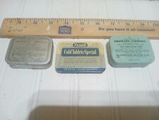 Lot Of 3 Vintage Medicine Tins. Vaporole And Rexall. (Empty) picture