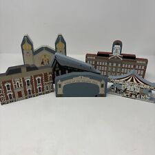 6 The Cat's Meow Wooden Painted Village Of Landmarks Broome County, NY. 94’-98’ picture