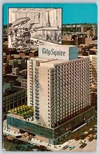 City Squire Motor Inn New York NY Birds Eye View Old Cars Vintage UNP Postcard picture