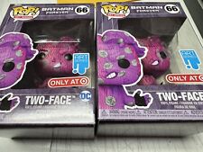 Lot of 2 Funko POP Artist Series DC - Two-Face #66 Target Excl New NO HARD CASE picture