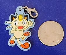 Meowth Rubber Keychain Charm | Vintage Pokemon | Official Nintendo | Japanese picture
