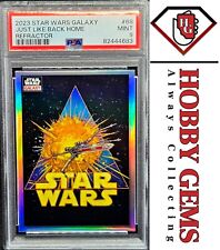 X-WING PSA 9 2023 Star Wars Chrome Galaxy Refractor #68 picture