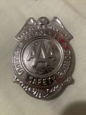 Vintage Patrolman Badge AAA School Safety Patrol Metal Badge ~1950s picture