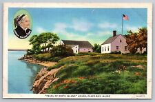 Pearl of Orr's Island House. Casco Bay Maine. Vintage Postcard picture