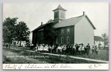 Shinglehouse PA School House And Children c1907 Pennsylvania Postcard N10 picture