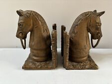 Cast Iron Horse Head Gate Post Bookends picture
