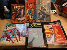 Lot of 6 Superman Themed Books including Adventures of Superman #500 DC Comics picture