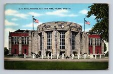 US Naval Reserve Bay View Park Toledo Ohio Postcard c1943 Soldier Mail picture