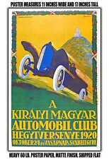 11x17 POSTER - 1920 Royal Hungarian Automobile Club Hillclimb Race picture