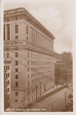 RPPC,Los Angeles,California,Hall of Justice,Old Cars,c.1930s picture
