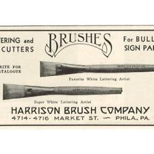 HARRISON BRUSH CO 1948 ADVERTISING PRINT AD VINTAGE ARTIST BRUSHES SIGN PAINTERS picture