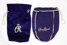 Crown Royal Purple & Gold Drawstring 2 Bags picture