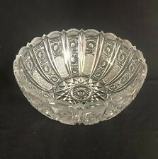 Crystal Centerpiece Bowl Bleikristall Handgeschliffen Vintage Germany picture