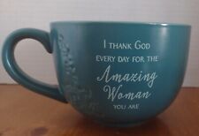 Abbey Gift “Amazing Woman” Wide Mug Double Message Cup Green picture