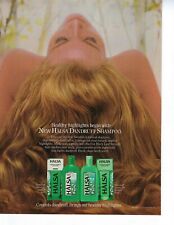 Vintage advertising print Fashion Ad Hair HALSA Dandruff Shampoo healthy 1986 ad picture