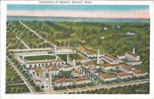 c. 1910s University of Detroit Campus and Football Stadium Postcard picture