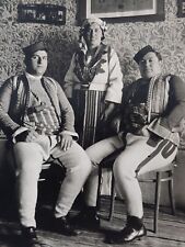 Antique photo Macedonian traditional Costume Kingdom Yugoslavia 1910's picture