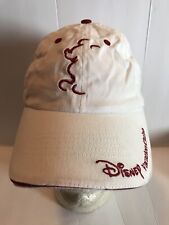 Disney Vacation Club Adult Members Hat White Red Strapback Mickey Mouse Cap picture