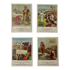1898-1899 Berean Lesson Pictures, 4 Collectible Christian Religious Cards picture