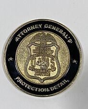 ATTORNEY GENERAL PROTECTION DETAIL CHALLENGE COIN - Rare DOJ / FBI Coin picture