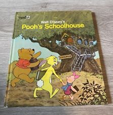 Walt Disney's Pooh's Schoolhouse Hardcover Golden Book 1978 picture