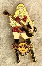 HARD ROCK CAFE HOLLYWOOD FL SEXY BLONDE GIRL ROCK ALL NIGHT SERIES PIN # 47902 picture