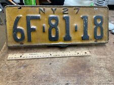 1927 New York License Plate 6F 81 18 picture