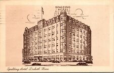 Spalding Hotel Duluth Minnesota MN WB Postcard PM Pullman Washington WA Cancel picture