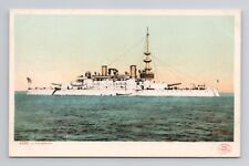 Military NAVY SHIP USS Oregon BB-3 Battleship 1905 Detroit Pub 8299  Postcard 5C picture