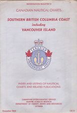 1968 Nautical Chart Of The Southern British Columbia Coast picture