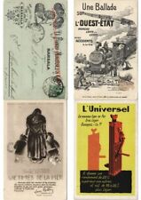 PC ADVERTISING COLLECTION 450 Vintage Postcards WITH BETTER (L4388) picture
