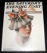 1917 JUNE 23, OLD SATURDAY EVENING POST MAGAZINE COVER (ONLY) NEYSA McMEIN ART picture