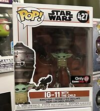 Funko POP Star Wars: The Mandalorian - IG-11 [With Child](GameStop) #427 picture