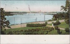 Connecticut River from Laurel Hill Springfield Mass 1909 Postcard picture
