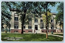 Des Moines Iowa IA Postcard Library Drake University Exterior View c1919 Vintage picture