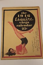 Vintage 1946 The Esquire Girl Calendar pinup art by Vargas- Complete 12 Months picture