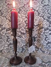 Hosley Classic Collection Patina Candlestick Holders picture