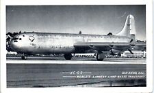 Convair XC-99 World's Largest Land-Based Transport Cargo 1948 Vtg. Postcard-S-34 picture