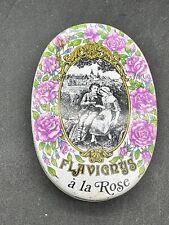 Vintage Tin PASTILLES Flavigny Abbey A La Rose Made in France by Troubat 3x2 picture
