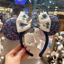 Disney Authentic 2024 Stitch Minnie mouse Ear Headband Disneyland Exclusive picture
