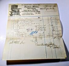 1904 Fall River Ma. Cast Iron Stove Letterhead Nathan Miller Durfee Mills picture