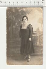 Vtg RPPC Postcard Drag Queen Man Dressed as a Woman or a husky female Butch lady picture