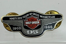 Harley Davidson 95th Anniversary Pin * 1903 to 1998 * Brand New picture