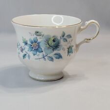 Queen Anne Vintage Bone China  Blue Roses Tea Cup picture