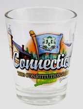 CONNECTICUT CONSTITUTION STATE ELEMENTS SHOT GLASS SHOTGLASS picture