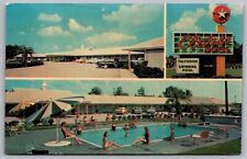 Santee South Carolina Clarks Motel & Restaurant Multi View Chrome Postcard picture