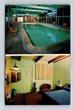 Postcard OH Toledo Ohio Express Motel Pool Room Interior Television ON AM3 picture