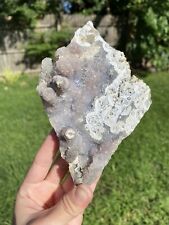 Unique Natural Lavender Amethyst Crystal Geode Cluster Botryoidal picture