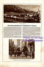 Tobacco factory Schwaz Austria XL 1930 ad advertising President Miklas picture